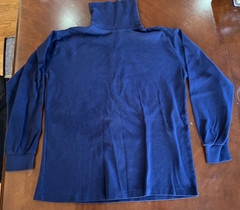 St. John’s Bay Men’s L Turtleneck • 100% Combed Cotton • Blue Long Sleeve Shirt