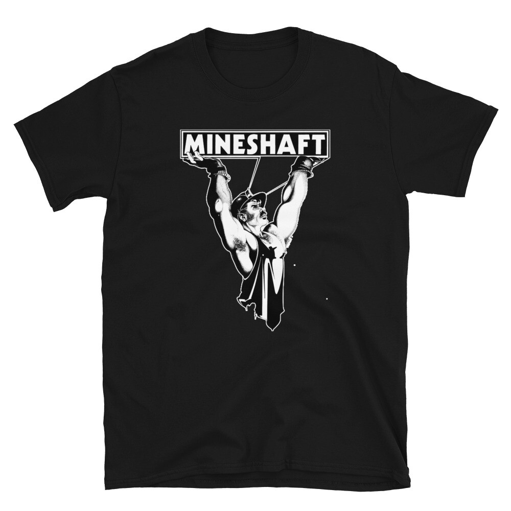 Mineshaft BDSM Gay Leather Bar & Sex Club T-Shirt Front & Back Print