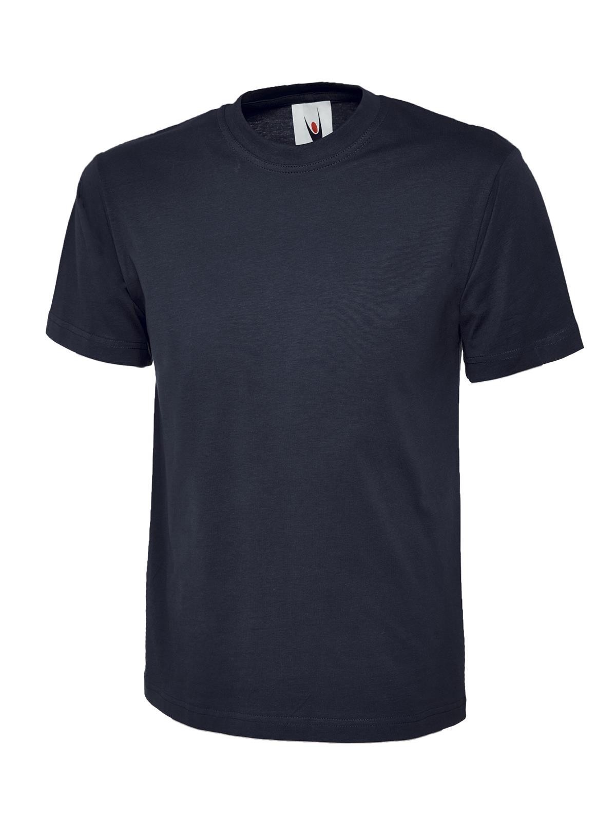 UNEEK Classic T-Shirt Plain Unisex Crew Neck 100% Cotton Mens Tee Top UC301 S gallery