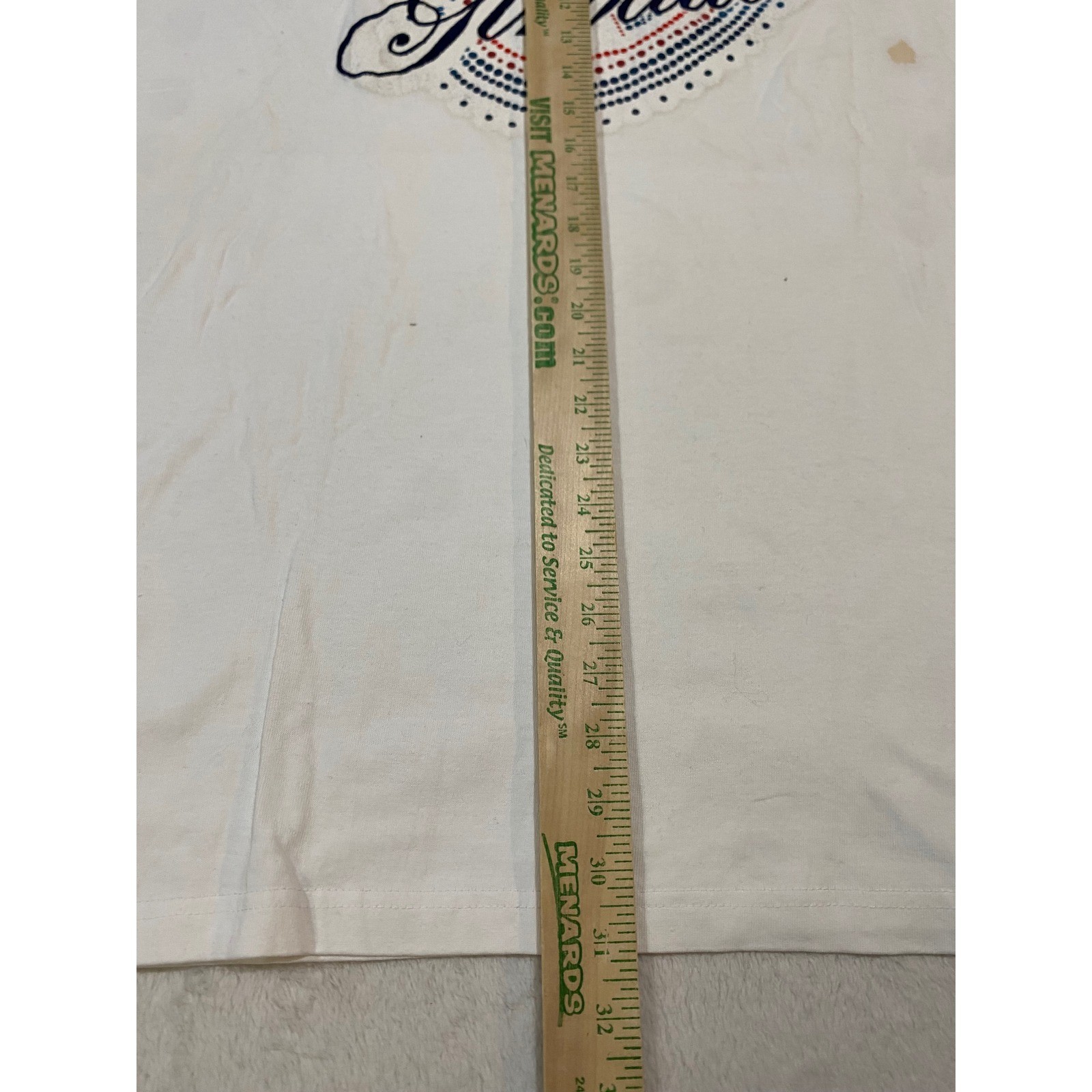 Marithe Francois Girbaud Mens Paisley Script Logo T-Shirt White XXL HV9328 gallery