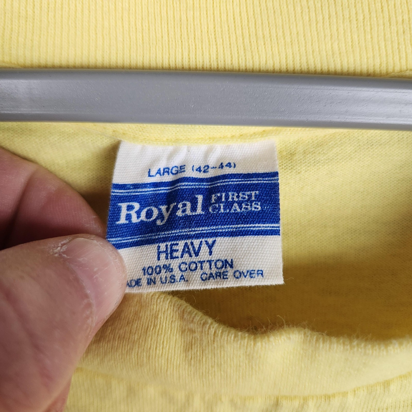Vintage Brass Balls Saloon Shirt Mens Large Yellow Royal Ocean City 80s Graphic gallery