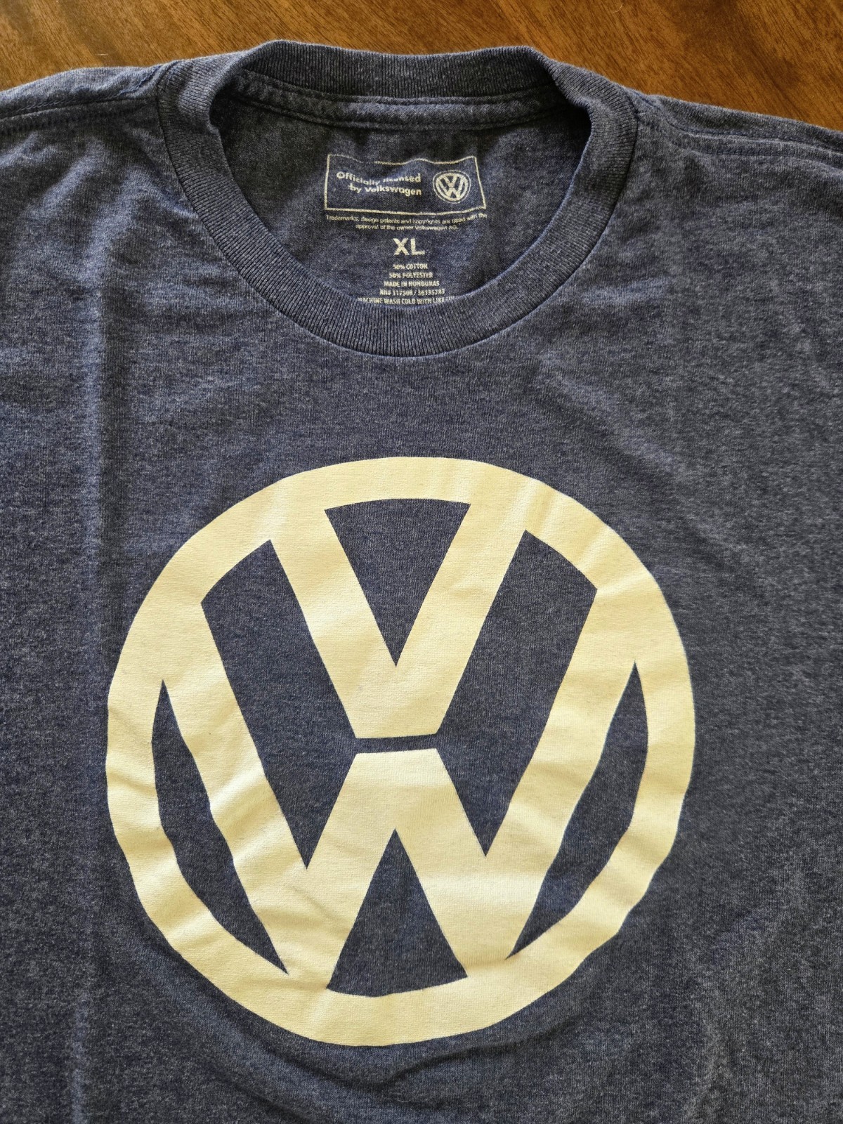 Officially Licensed Volkswagen Emblem Graphic Unisex T-Shirt - XL Heather Navy gallery