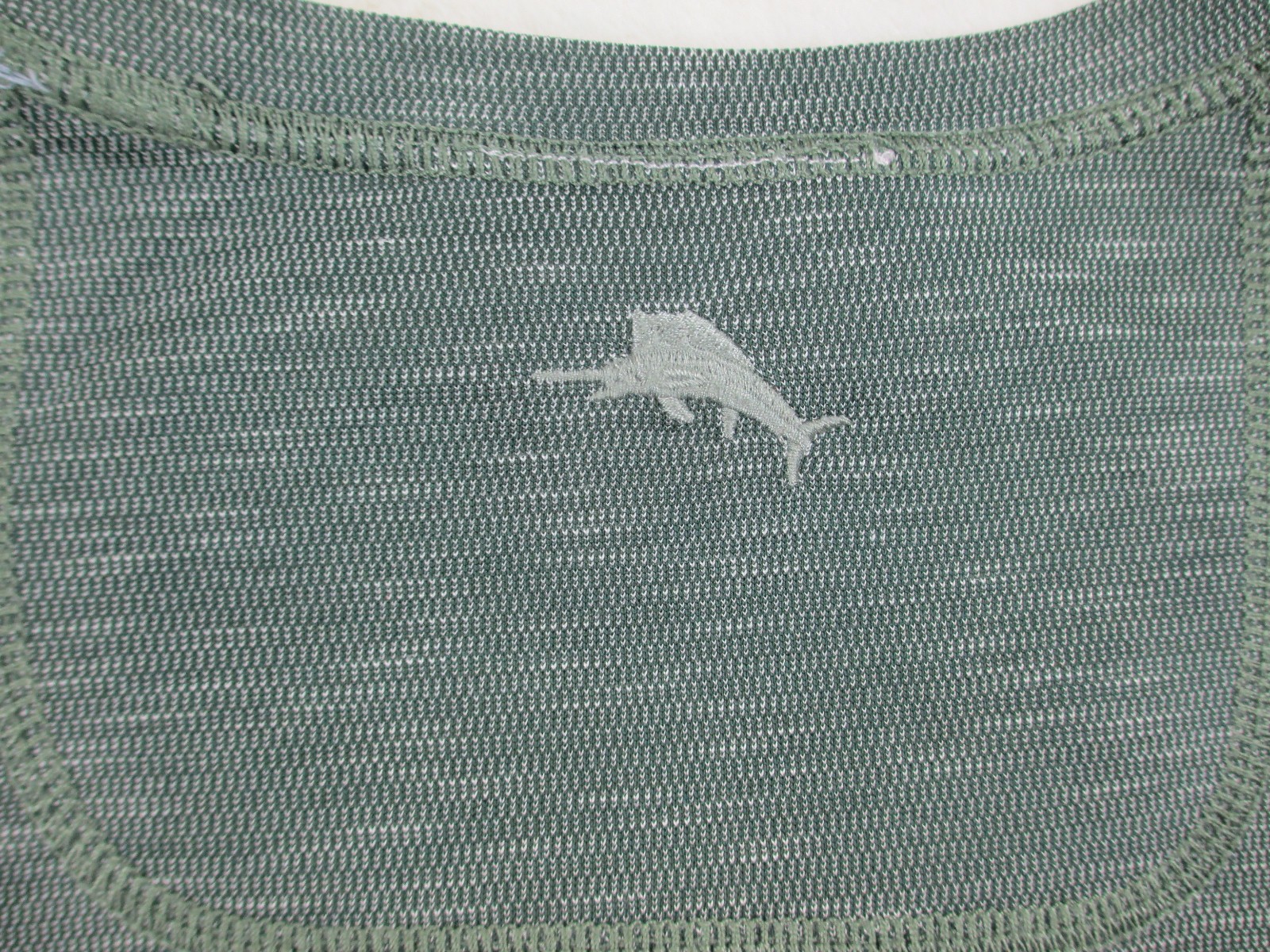 Tommy Bahama Shirt Mens Extra Large Green Reversible Crew Neck Marlin Casual* gallery