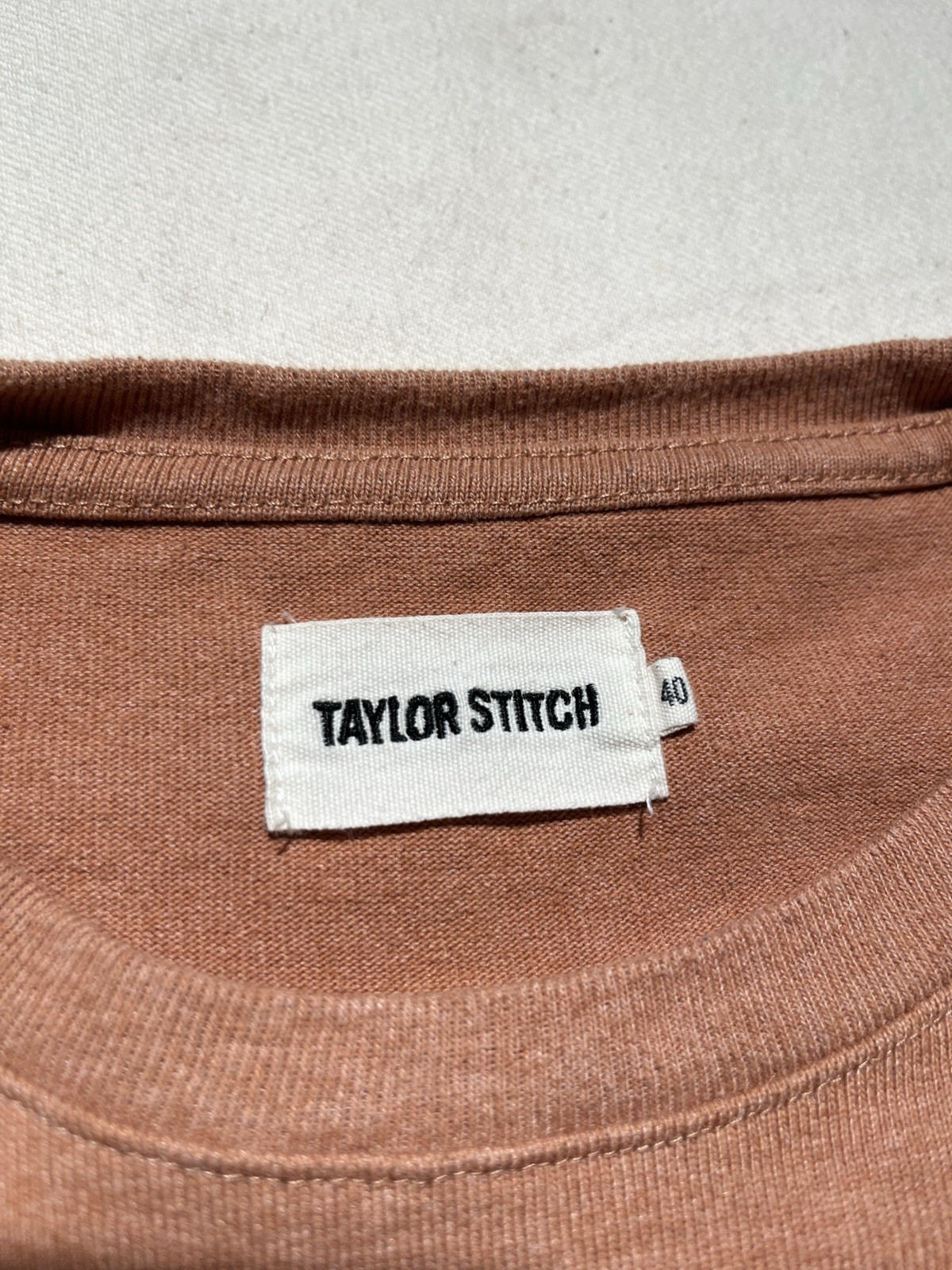 Huckberry Taylor Stitch Embroidered Heavy Bag Tee Shirt Dried Acorn Aubade 40 gallery
