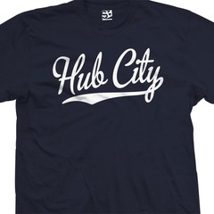 Hub City Script Tail Shirt | Compton CPT Baseball Text Unisex