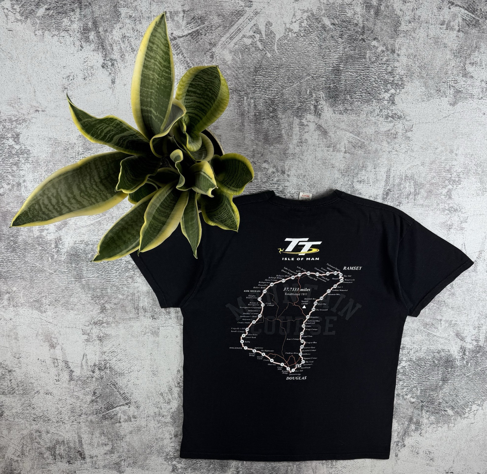 Vintage ISLE OF MAN Racing Honda Bike 90S Delray Moto Formula 1 T Shirt Tee gallery