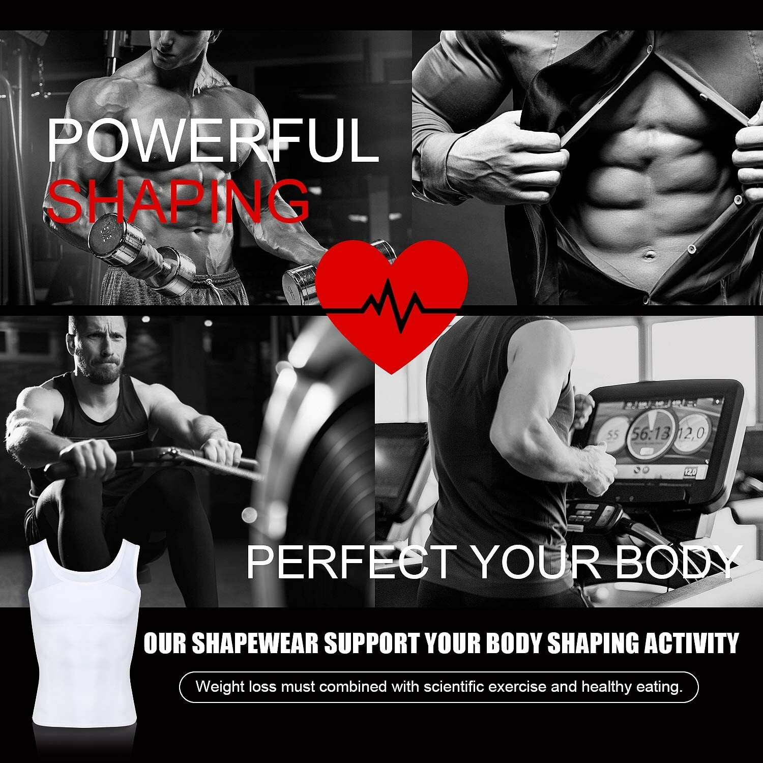 Gynecomastia Compression Vest Shirts Men Tank Top Slimming Body Shaper Underwear gallery
