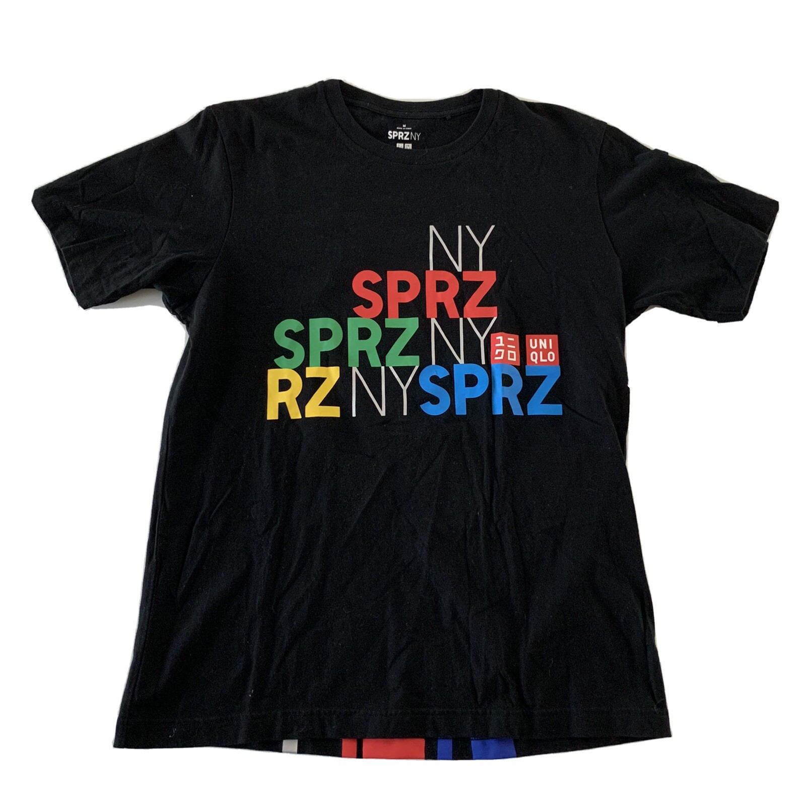 Uniqlo SPRZ NY Staff Short Sleeve T Shirt Men’s Size M Black