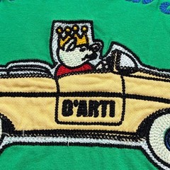 STUDIO D’ARTISAN Embroidered Green T-Shirt M Pig Car Americana Japan F/S