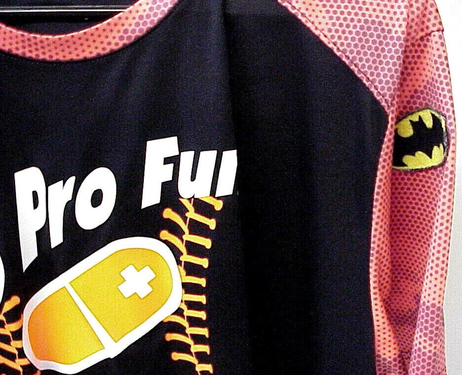 SPORT-TEK I B PRO FUN TW ELECTRIC #8 JERSEY SHIRT SIZE X-LARGE BLACK & ORANGE gallery