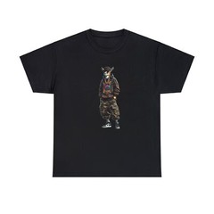 Streetwear Designer Unisex T-Shirt Hip Hop Gazelle Funny Animal Graphic Tee Deer