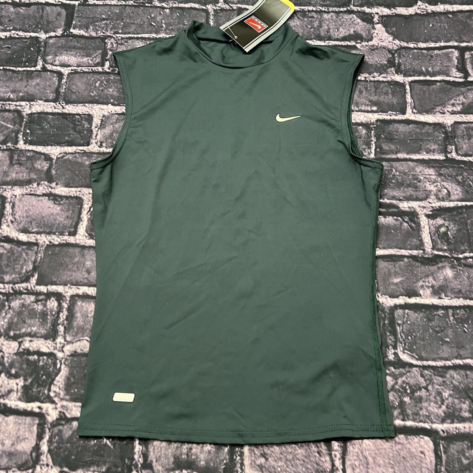 Nike Pro NFL Football Dri-Fit Sleeveless Shirt Men's XL Skin Tight Green NEW gallery