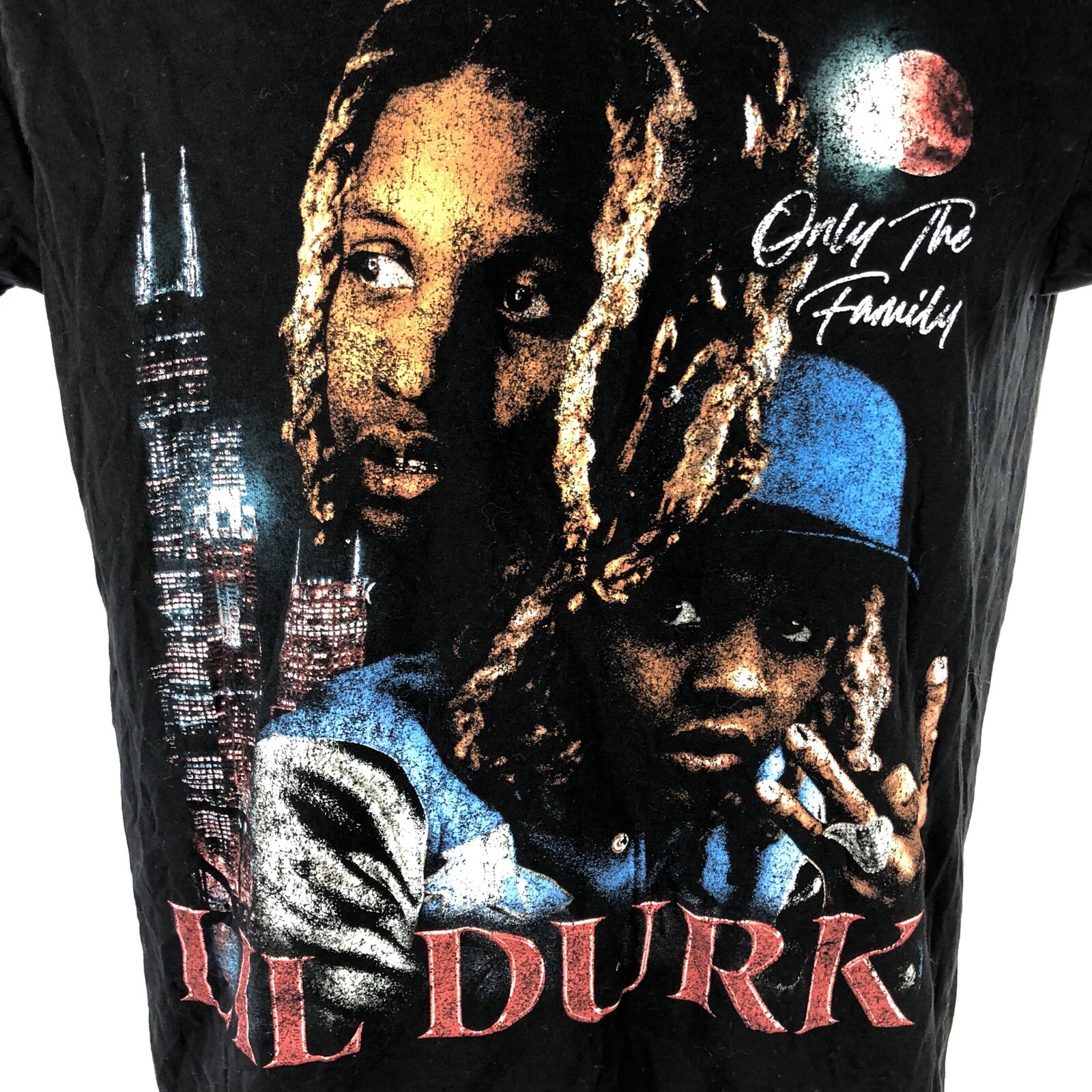 Lil Durk Only The Family OTF T-Shirt Adult Medium Rap Tee Black Graphic Logo gallery
