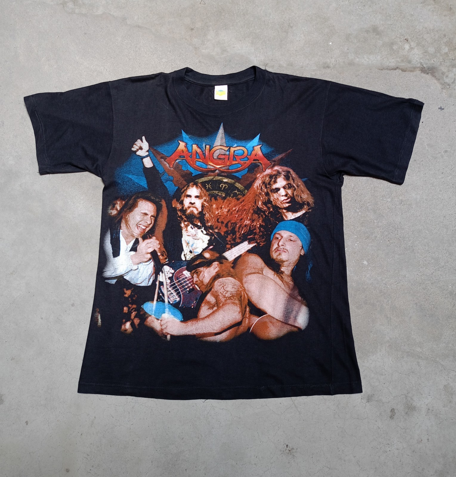 VINTAGE ANGRA T-Shirt 90s – Andre Matos Era – TAKE TIME Tag – Size L – Rare Meta