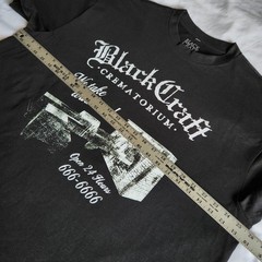 BlackCraft Cult Crematorium Death Grunge Lrg Oversized Crew Neck Graphic T-Shirt