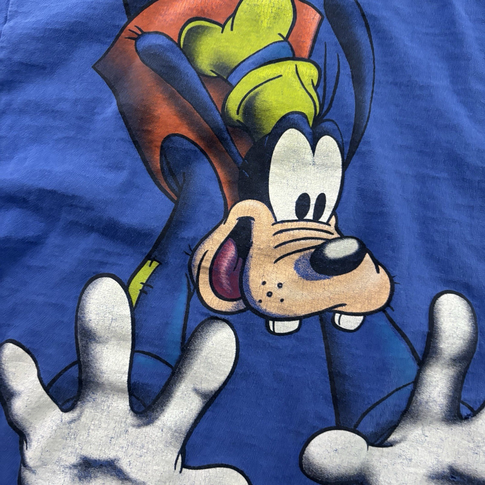 Vintage Disney Designs Goofy Short Sleeve T Shirt Men's OSFA Blue gallery