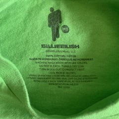 Billie Eilish Takashi Murakami Blohsh Shirt Double Sided Long Sleeve Green Med