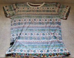 OBEY Propaganda EST 1989 All Over Print Tribal Aztec T-Shirt Men’s Medium AOP