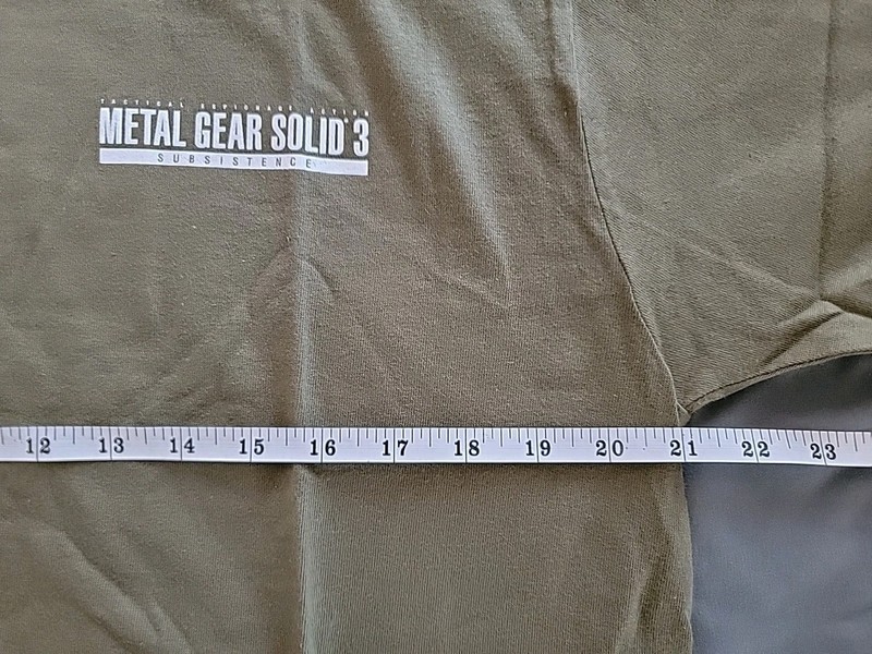 Metal Gear Solid 3 Subsistence Preorder Bonus T-shirt Sz L Olive RARE gallery