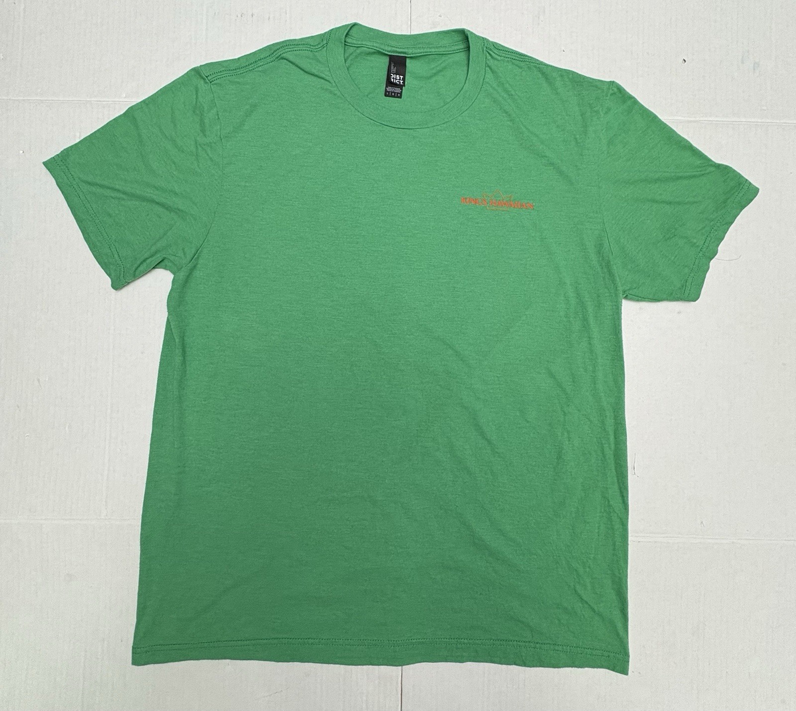 District Perfect Tri Kings Hawaiian Green Tee L Vaccinated For My Ohana Shirt gallery