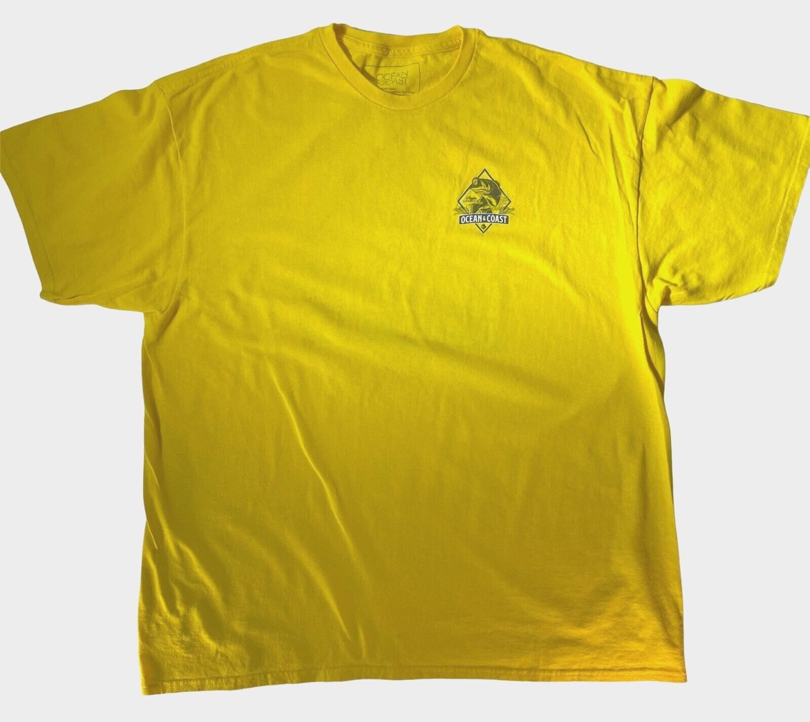Ocean & Coast T Shirt XL Angler Lifestyle Fishing Outdoor Lake Yellow Camping gallery