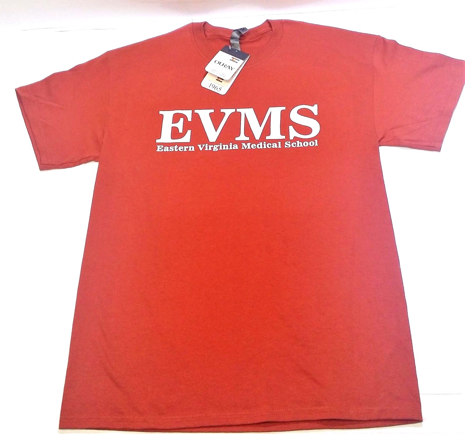 Eastern Virginia Medical School Tee. Sand Color or Rusty Bronze Color. Size Vary