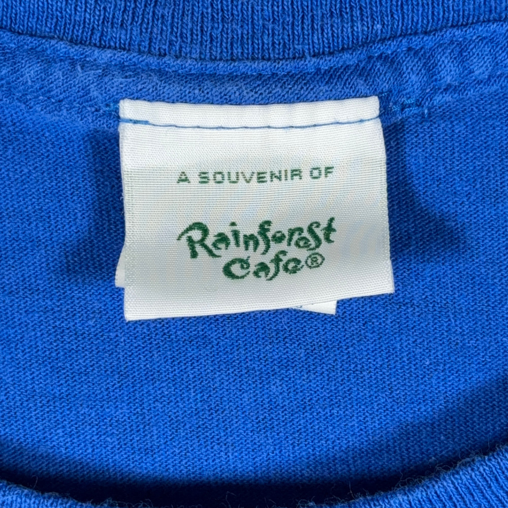 Rainforest Cafe Shirt Adult EXTRA LARGE Blue Orlando Florida USA Y2K gallery