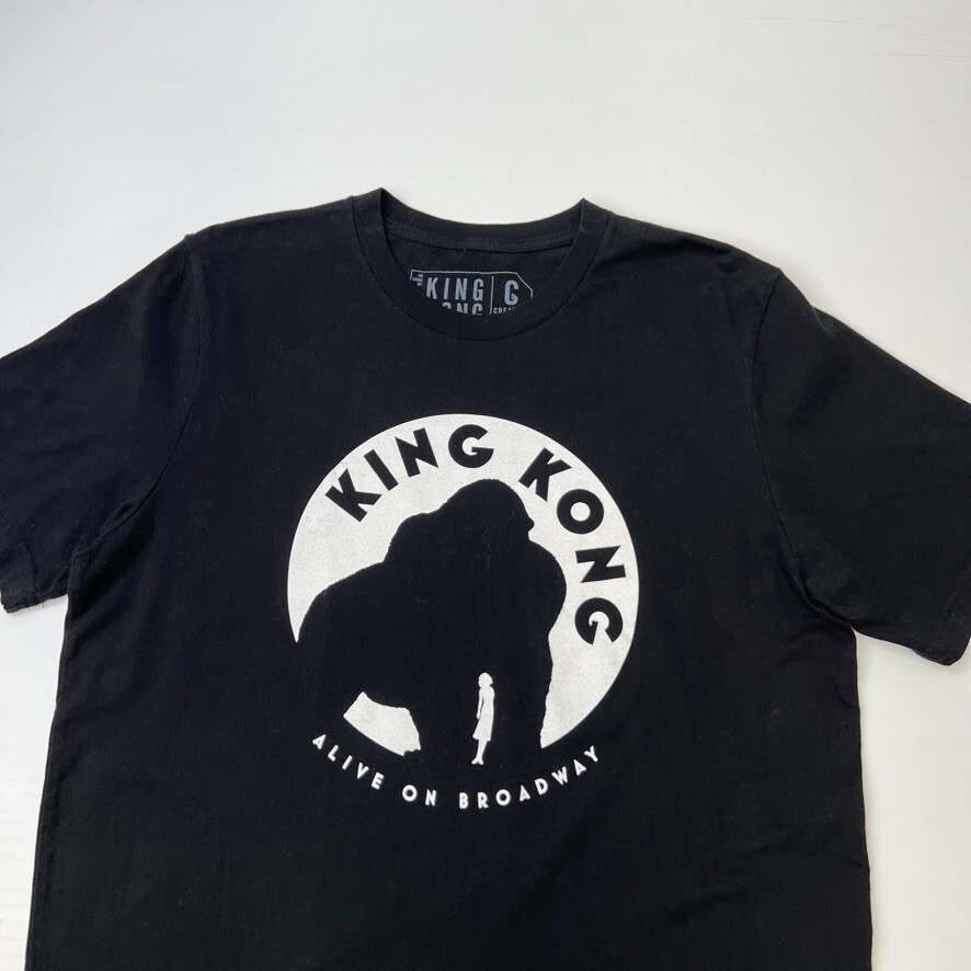 King Kong Shirt Men Large Spell Out Alive On Broadway Musical Work Party Core Ex gallery