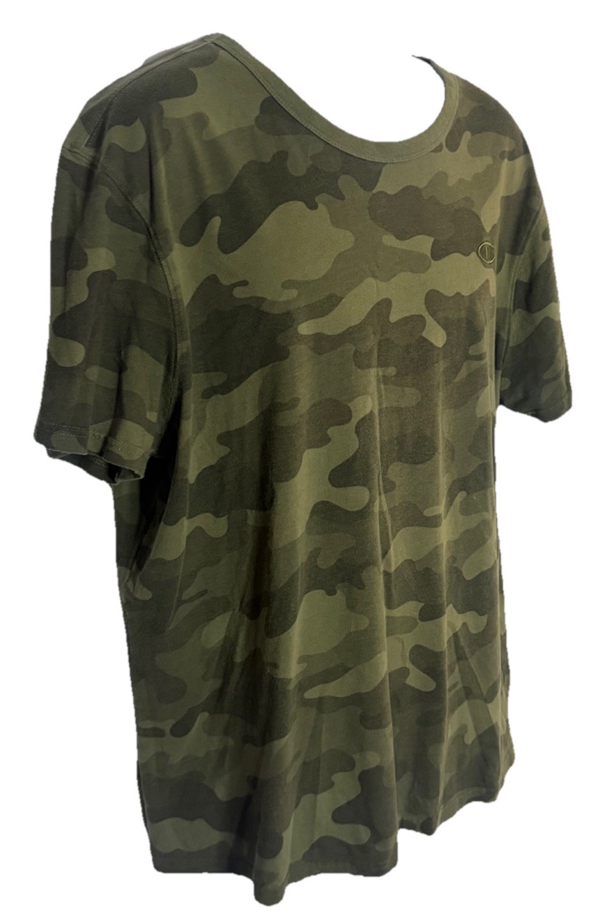 Champion Camo T Shirt Men’s XL Green Military Short Sleeve Logo Cotton Tee gallery