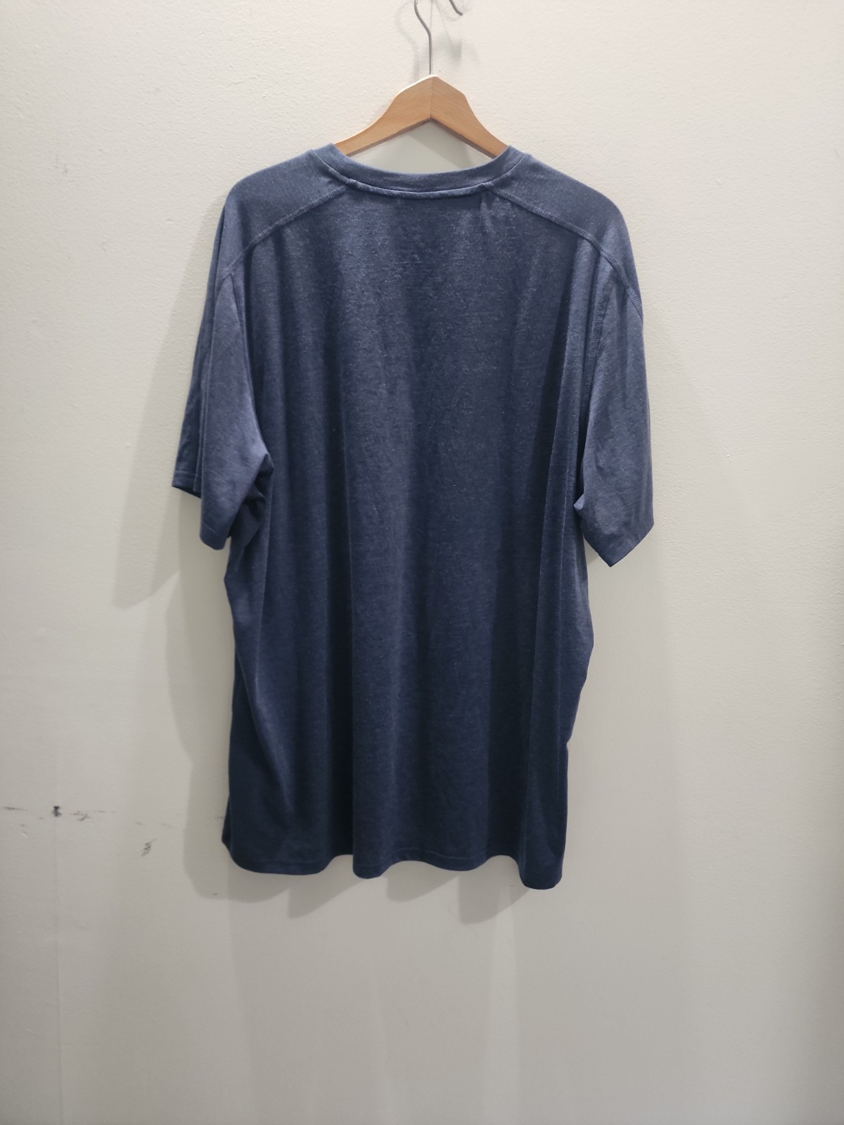 LL Bean Graphic Tee Shirt Mens XLT Navy Blue Sunset Mountain Logo Short Sleeve gallery