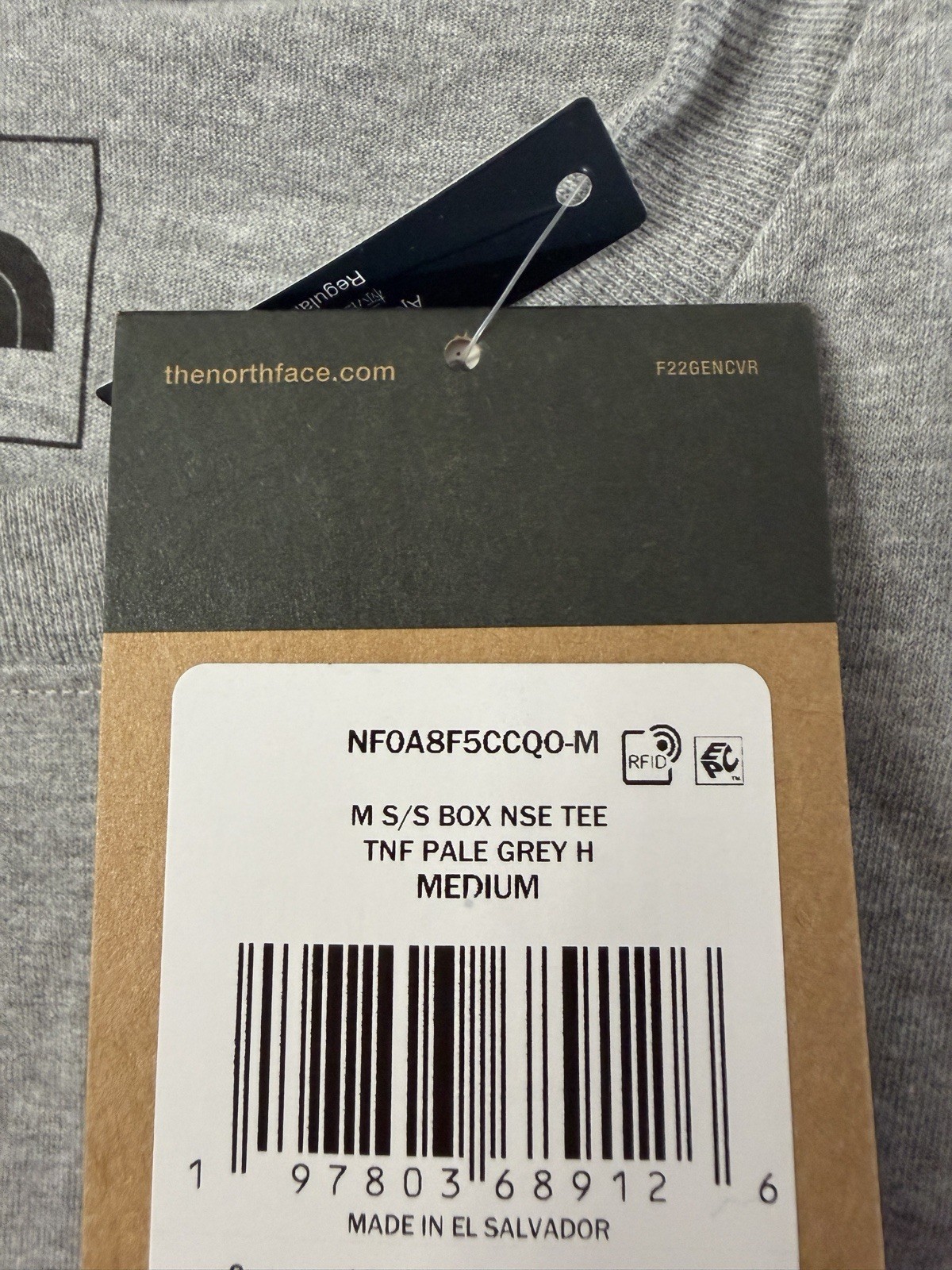 The North Face Men's Short Sleeve Core Celebration Box NSE Tee Gray Size M NWT gallery