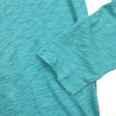 $145 ATM Anthony Thomas Melillo Destroyed Henley Shirt Amalfi Green Mens Medium