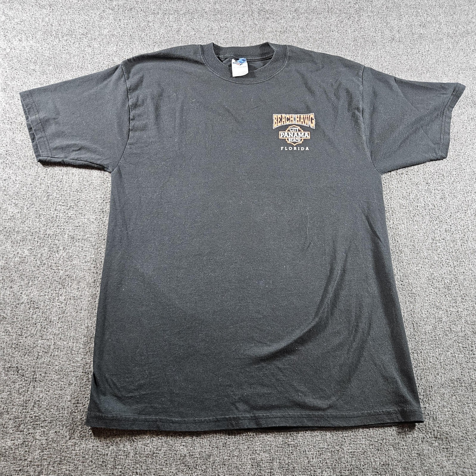 Vintage Beach Hawg Harley-Davidson Shirt Mens Large Black Panama Beach 90s gallery