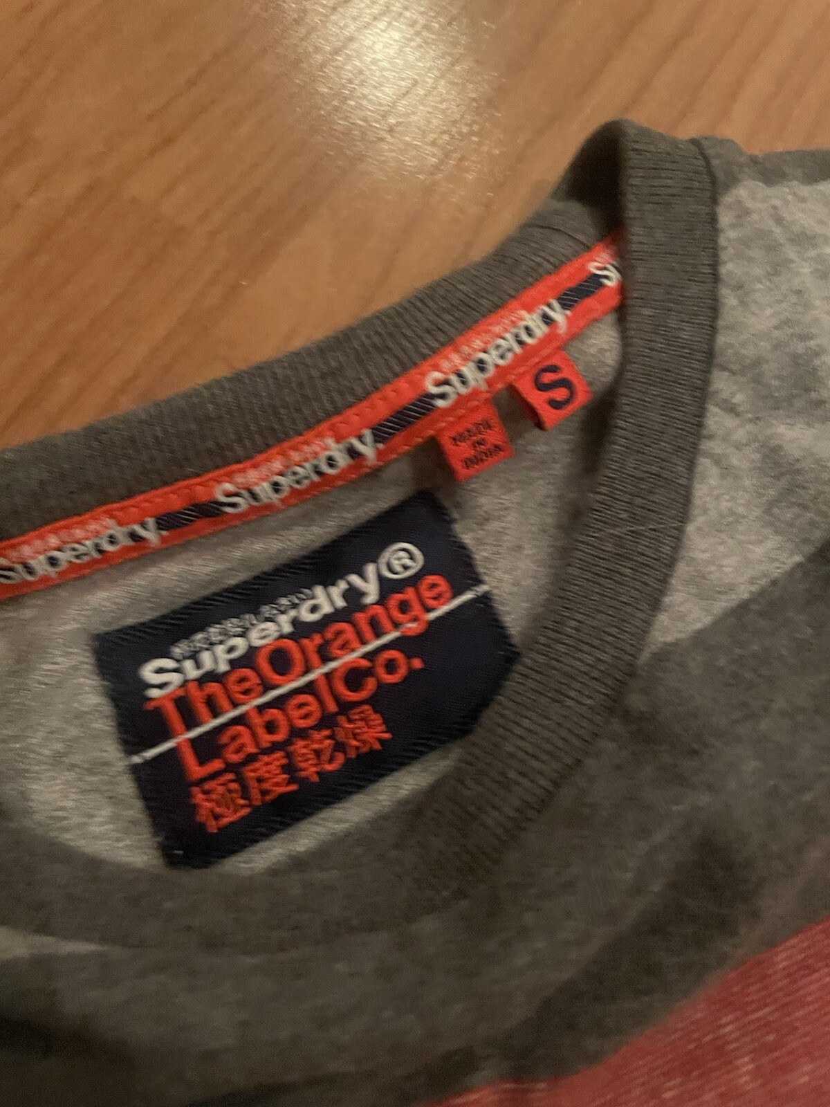 Vintage Mens Shirt Superdry Orange Labe Size Small Cotton Embroidered Logo gallery