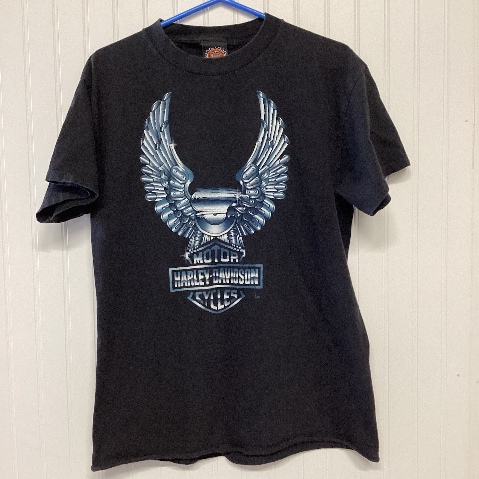 VTG Harley Davidson T-Shirt Black Lrg Biker Motorcycle Made In the USA See Pics gallery