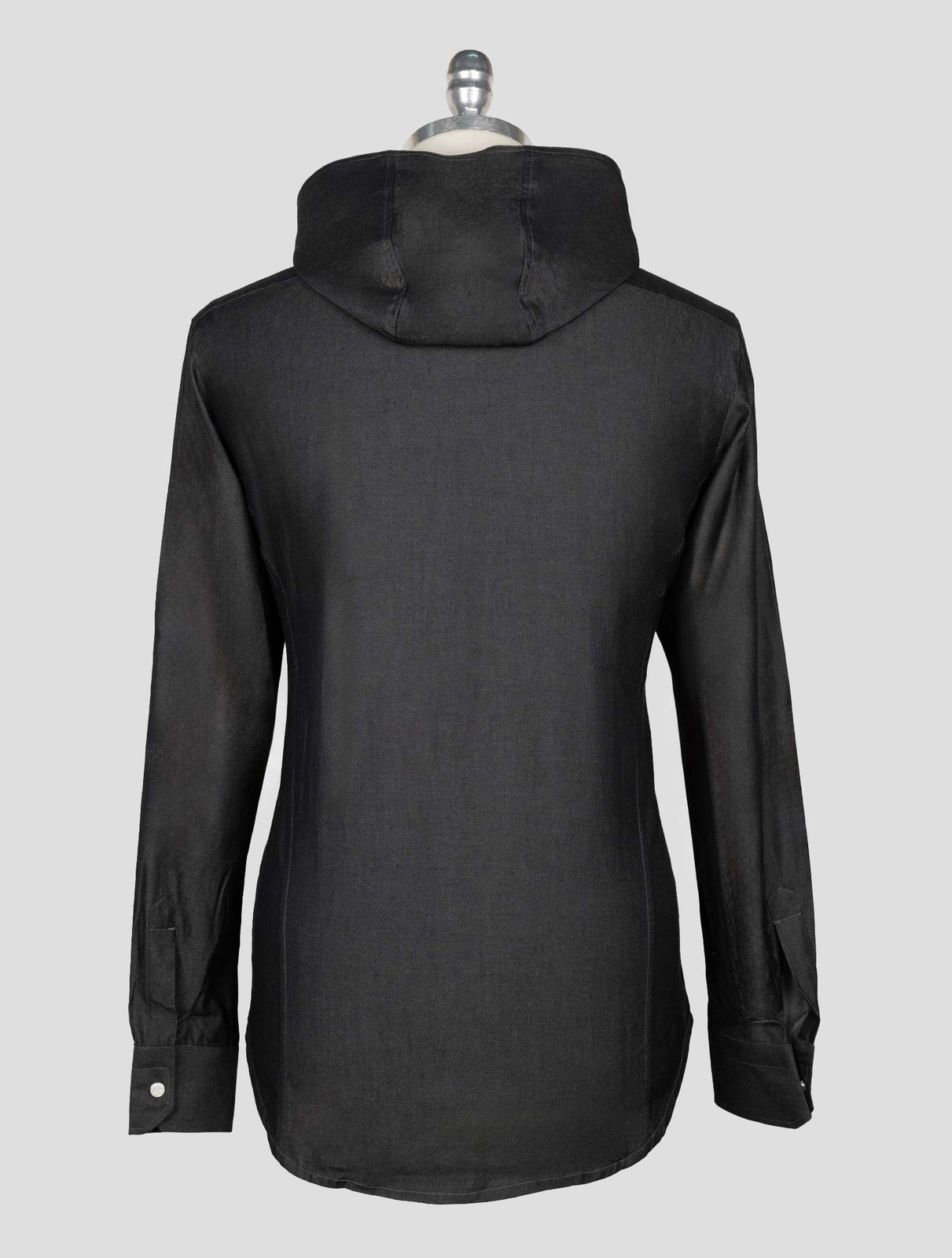 NEW KITON DARK GRAY COTTON SHIRT MARIANO EU 56 - US 46 - 2XL KME33 gallery
