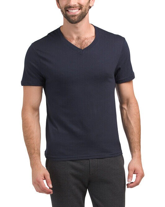 NEW Levi's Men's Tees T-Shirts 3 Pack M L White Gray Black V-Neck Cotton V1 gallery