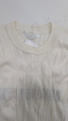 Helmut Lang Crushed Wool Tank Top Size Medium Ivory White NWT $395 Merino Logo