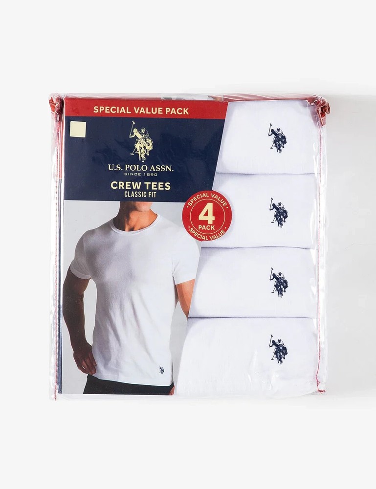 U.S.POLO ASSN.® Men’s 4 Pack CREW-NECK TEES “ Classic Fit ”
