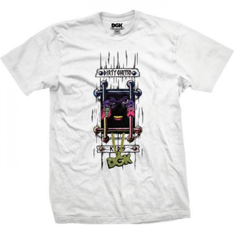 DGK Dirty Ghetto Kids HOMAGE GOBLIN John Lucero SPOOF Skateboard T Shirt WHITE
