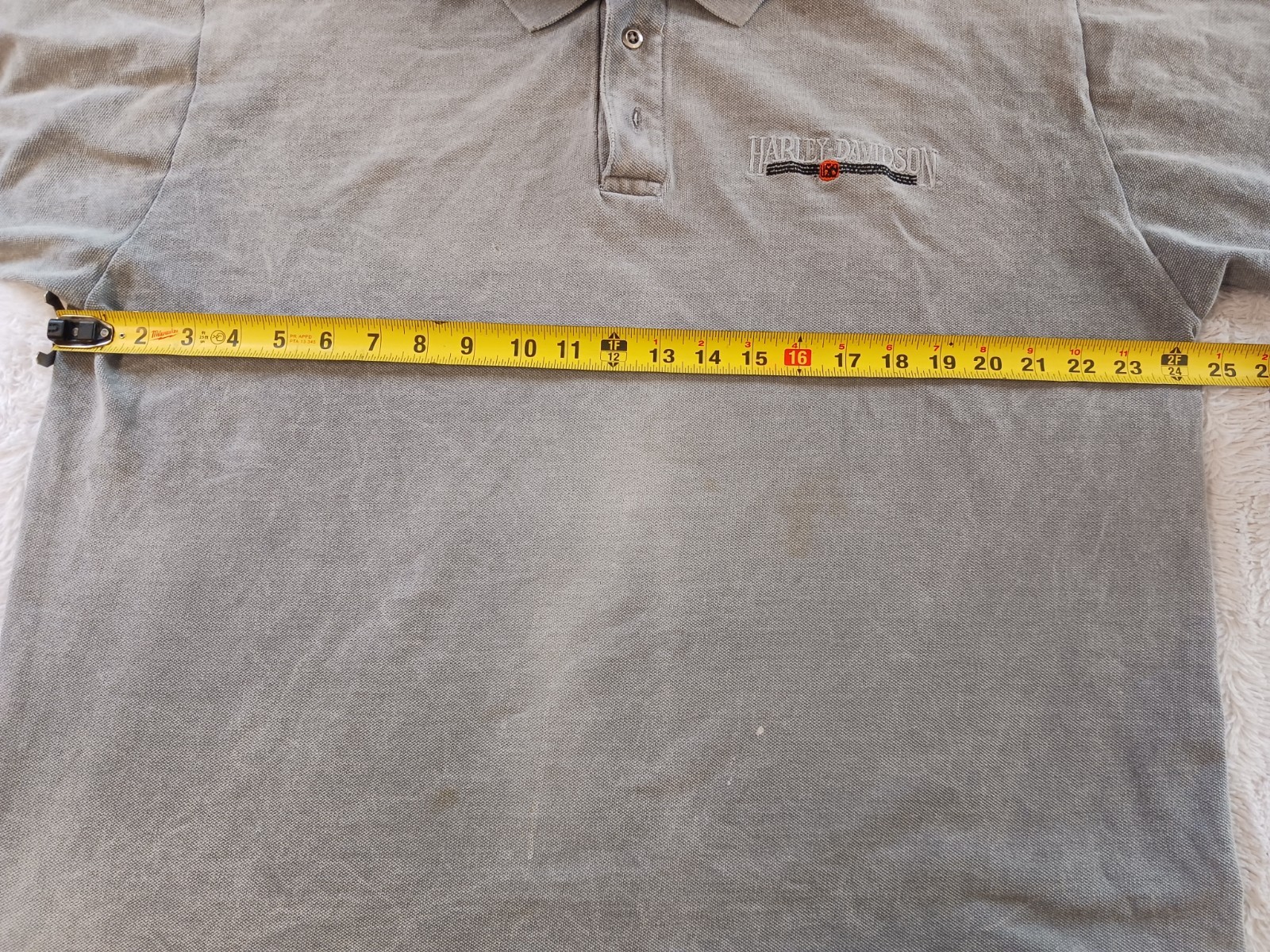 Yosemite Harley Davidson Polo Shirt Merced California Men's XL Gray Embroidered gallery