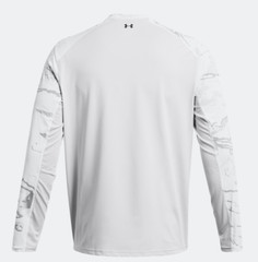 Under Armour Men’s UA Fish Pro Camo Long Sleeve 1383573 100 White/Gray/Black NWT