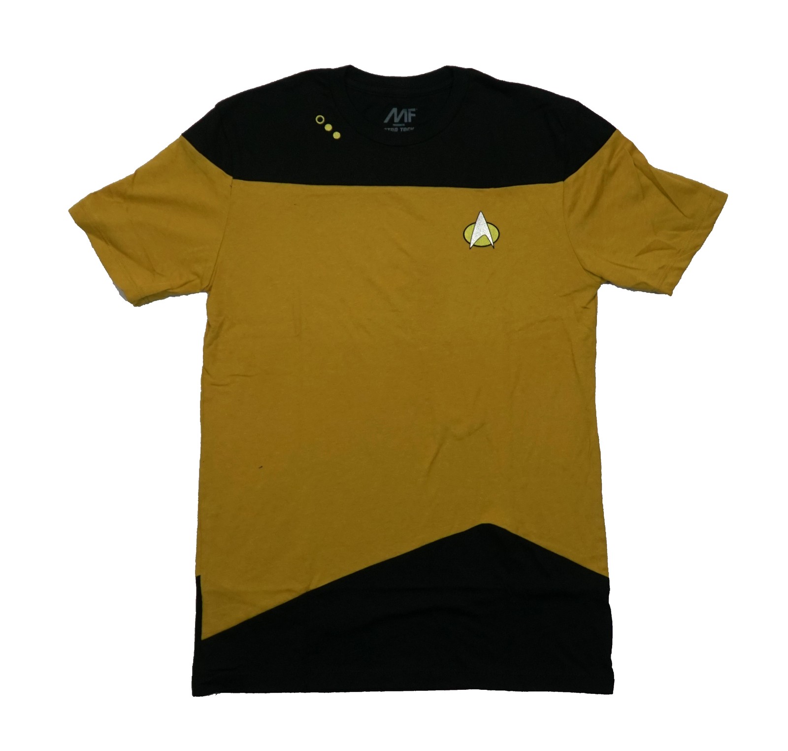 Star Trek New Adult T-Shirt - Yellow Golden Operations Uniform Lapel Logo gallery