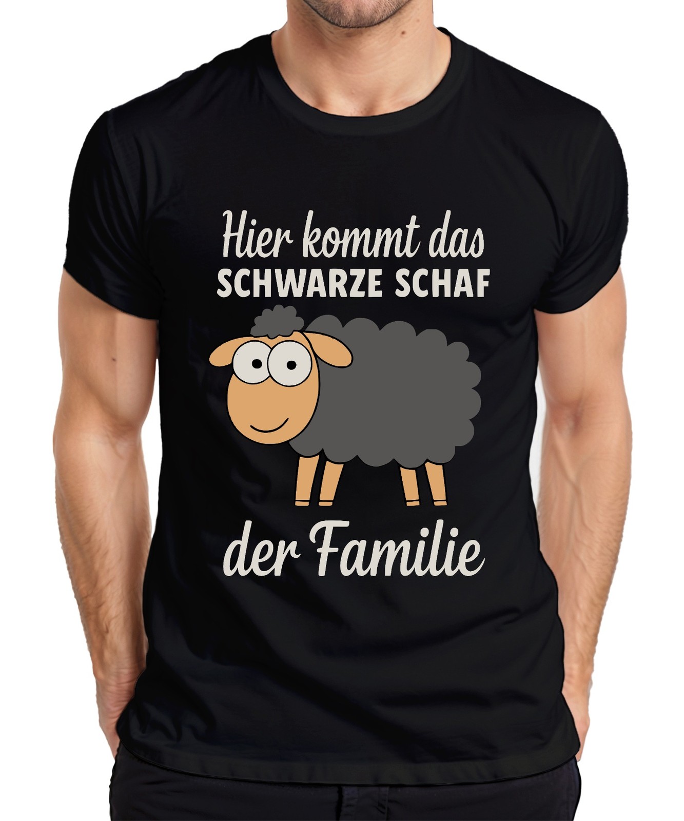 Here Comes The Black Sheep Of The Family Funny Statement Saying Mens T-Shi