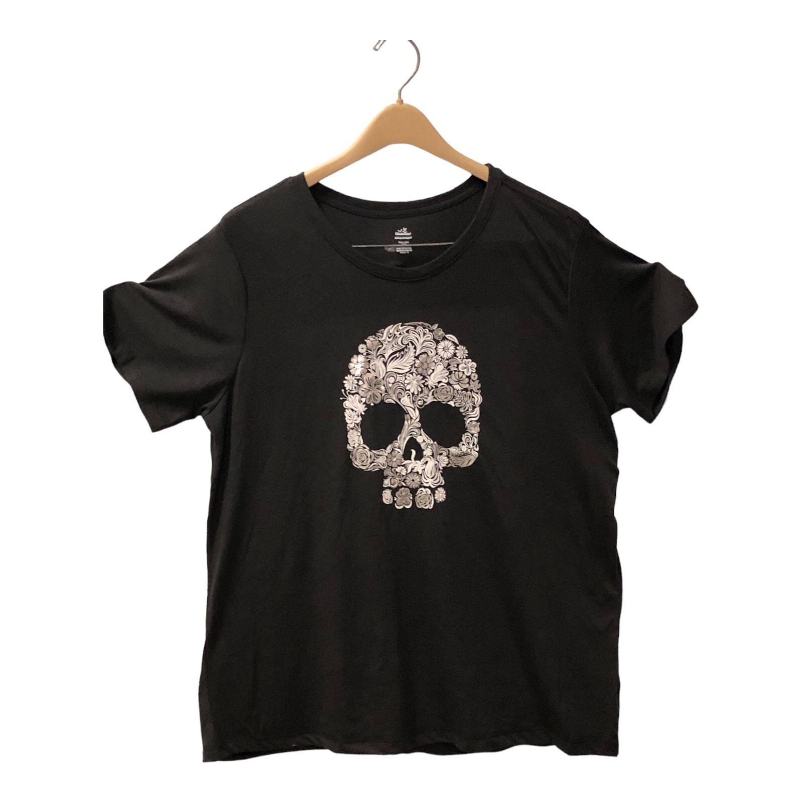 Way to Celebrate Halloween Silver Skull T-Shirt XXL gallery