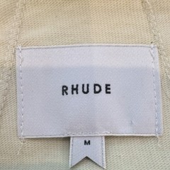 RHUDE Moonlight Badge Tee Men’s M White Cotton Graphic Logo Crew Neck Tee