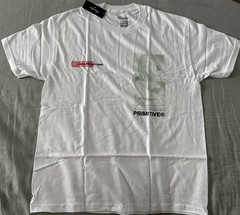 Primitive Skateboarding Apparel OPTICAL Men’s White T-shirt Size Large~NWT