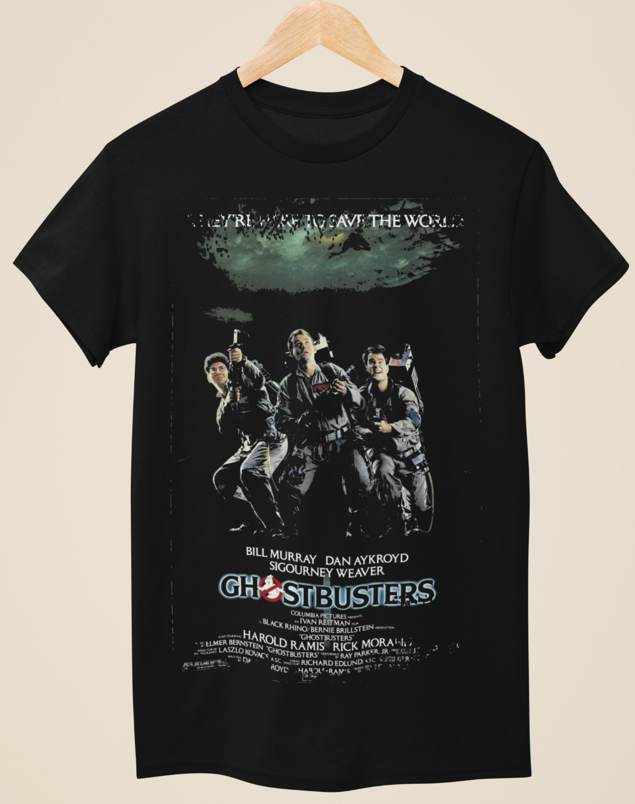 Ghostbusters - Movie Poster Inspired Unisex Black T-Shirt gallery