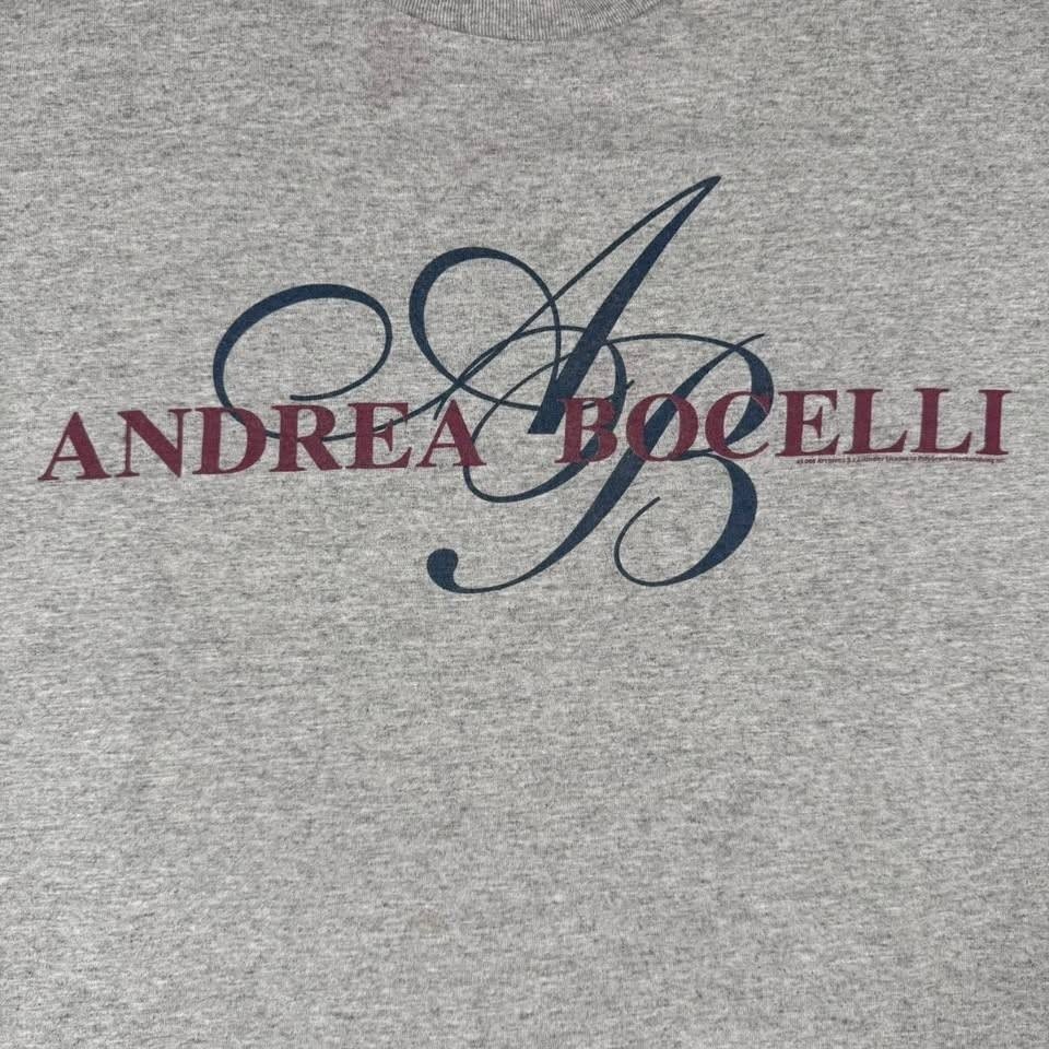 Vintage 1998 Andrea Bocelli Opera Tour of the Americas T-Shirt Gray XL gallery