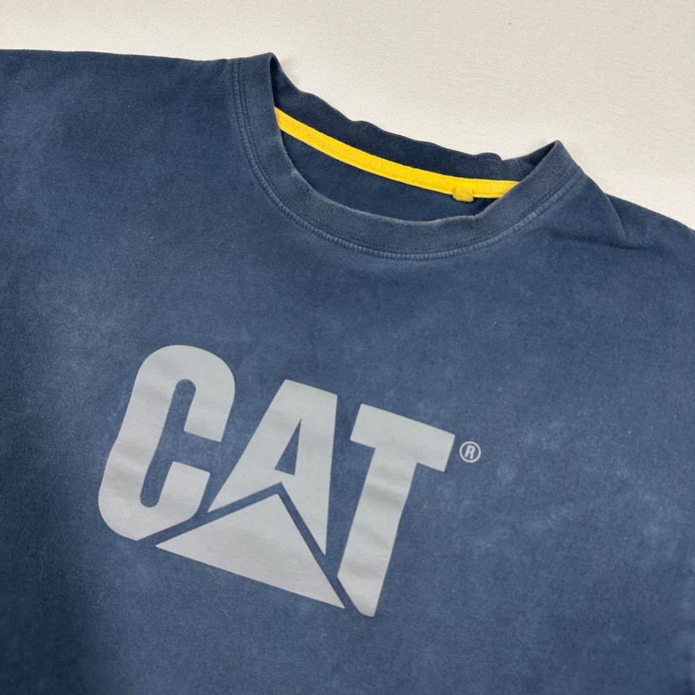 CAT Construction Workwear Blue T-Shirt – Size L